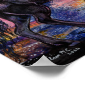 Eindeloze Sky Waterverf Horses Poster (Hoek)