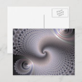 eindeloze spiralen - fractale kunst briefkaart (Voorkant / Achterkant)