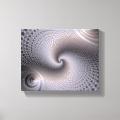 eindeloze spiralen - fractale kunst canvas afdruk (Voorkant)