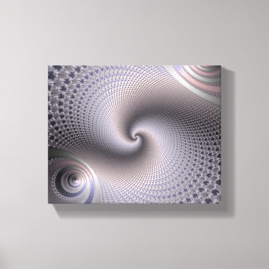 eindeloze spiralen - fractale kunst canvas afdruk (Voorkant)