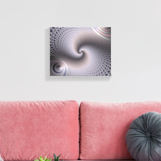 eindeloze spiralen - fractale kunst canvas afdruk (Insitu (Woonkamer))
