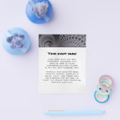 eindeloze spiralen - fractale kunst flyer (Enkel)