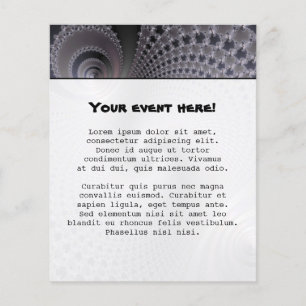 eindeloze spiralen - fractale kunst flyer