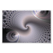 eindeloze spiralen - fractale kunst foto afdruk (Voorkant)