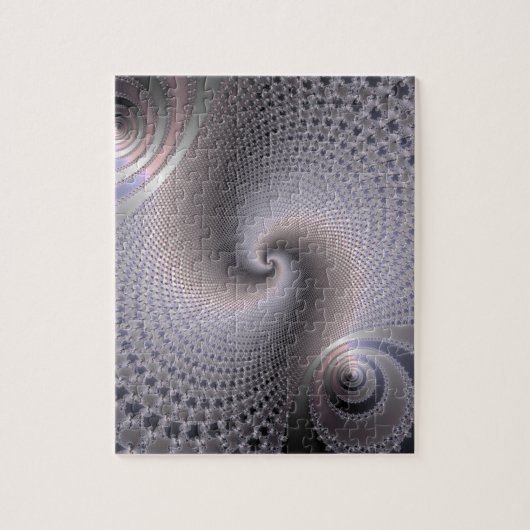 eindeloze spiralen - fractale kunst legpuzzel (Verticaal)