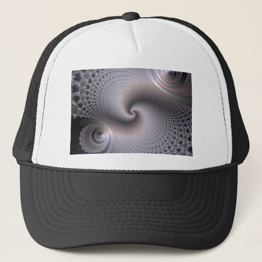 eindeloze spiralen - fractale kunst trucker pet (Voorkant)