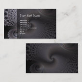 eindeloze spiralen - fractale kunst visitekaartje (Voorkant / Achterkant)