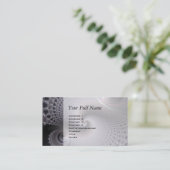 eindeloze spiralen - fractale kunst visitekaartje (Staand voorkant)