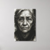 Eindeloze stilte - Rimpelende Waarheid Canvas Prin (Voorkant)