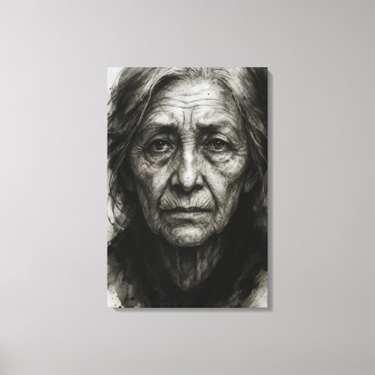 Eindeloze stilte - Rimpelende Waarheid Canvas Prin (Voorkant)