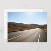 eindeloze straat | Woestijnberg Briefkaart (Voorkant / Achterkant)