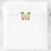 Eindeloze Summer Vibes Bubble Text Sticker (Tas)