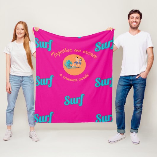 Eindeloze Surf Fleece Deken (In situ)