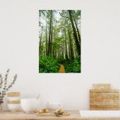 Eindeloze treinen, bomen en tales van het regenwou poster (Keuken)