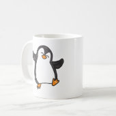 eindeloze vakantie pinguïn grappig cadeau koffiemok (Voorkant links)