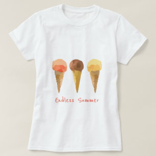 Eindeloze van de de sloganPastelkleur van de Zomer T-shirt