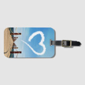 Eindeloze Weg-hartlijnvormige cloud Bagagelabel (Voorkant (horizontaal))