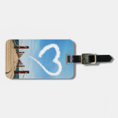 Eindeloze Weg-hartlijnvormige cloud Bagagelabel (Voorkant horizontaal)