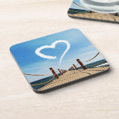 Eindeloze Weg-hartlijnvormige cloud Drankjes Onderzetter (Linkerzijde)