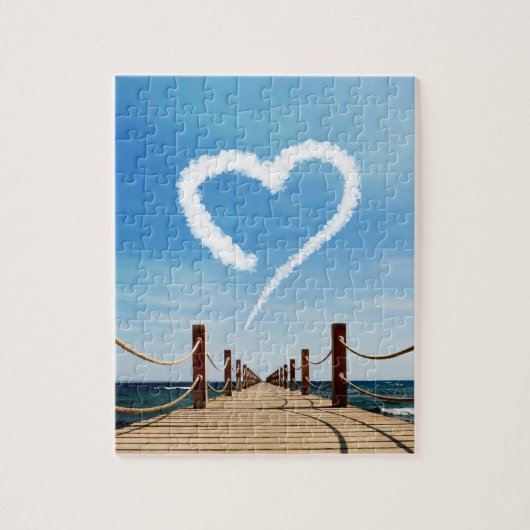 Eindeloze Weg-hartlijnvormige cloud Legpuzzel (Verticaal)