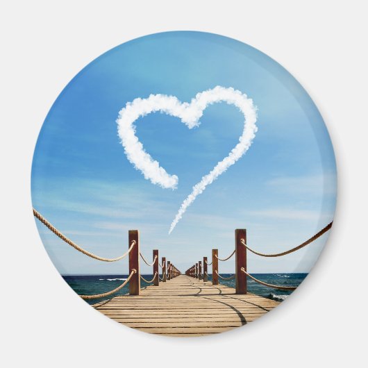 Eindeloze Weg-hartlijnvormige cloud Magneet (Voorkant)