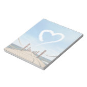 Eindeloze Weg-hartlijnvormige cloud Notitieblok (Linkerzijde)