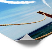 Eindeloze Weg-hartlijnvormige cloud Poster (Hoek)