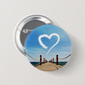 Eindeloze Weg-hartlijnvormige cloud Ronde Button 5,7 Cm (Voorkant /achterkant)