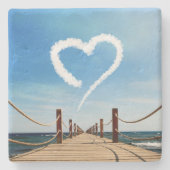 Eindeloze Weg-hartlijnvormige cloud Stenen Onderzetter (Voorkant)