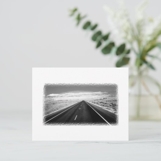 eindeloze wegpostkaart briefkaart (Staand voorkant)