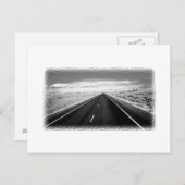 eindeloze wegpostkaart briefkaart (Voorkant / Achterkant)