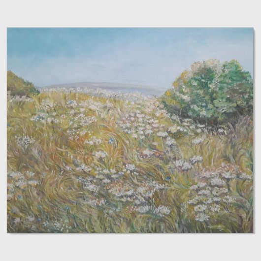 eindeloze zomer cadeaupapier (Vlak)