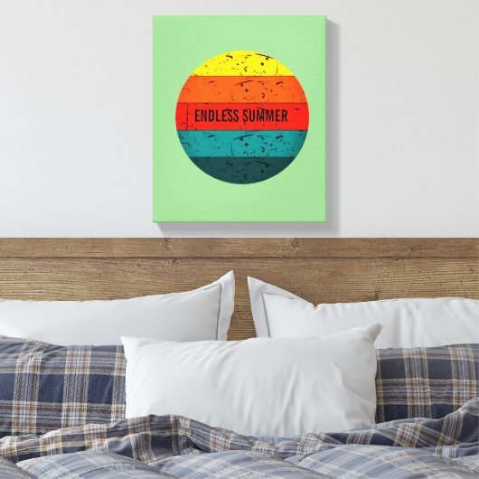 eindeloze zomer canvas afdruk (Insitu (Slaapkamer))