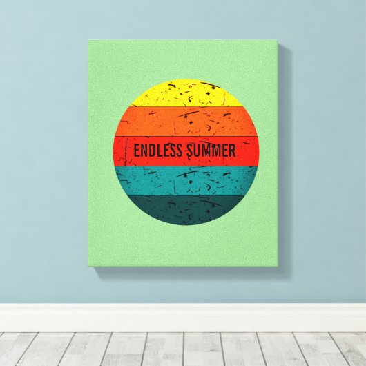 eindeloze zomer canvas afdruk (Insitu (Houten vloer))