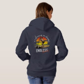 Eindeloze zomer | Dames Hoodie (Licht) (Achterkant volledig)