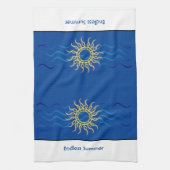 eindeloze zomer | Kustzon en keukenhanddoek (Verticaal)