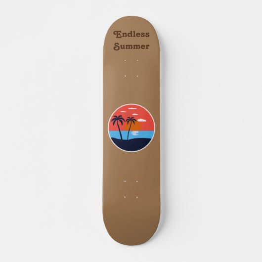 eindeloze zomer persoonlijk skateboard (Voorkant)