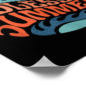 Eindeloze zomer Retro Sixties Surf Beach 60 Poster (Hoek)