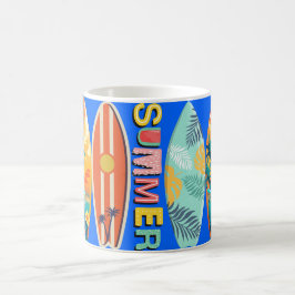 Eindeloze zomer surfplank koffiemok