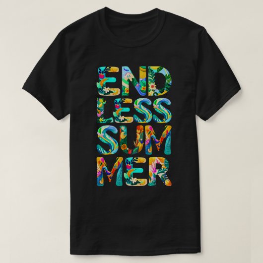 eindeloze zomer t-shirt (Design voorkant)