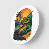 Eindeloze zomerkrokodil - Retro Ronde Klok (Hoek)