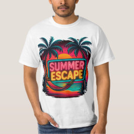 Eindeloze zomerontsnapping - Retro Sunset Adventur T-shirt