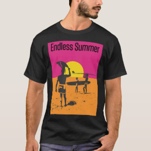 eindeloze zomerse Sticker T-shirt