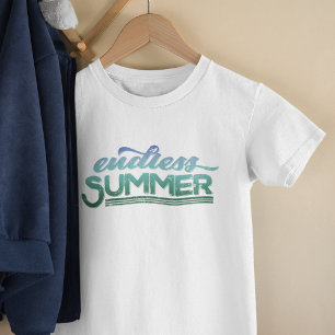 eindeloze zomerse typografie
