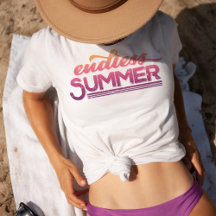 eindeloze zomerse typografie