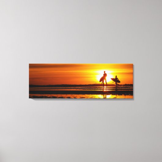 Eindeloze Zonsondergangen Canvas Afdruk (Voorkant)