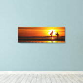 Eindeloze Zonsondergangen Canvas Afdruk (Insitu (Houten vloer))