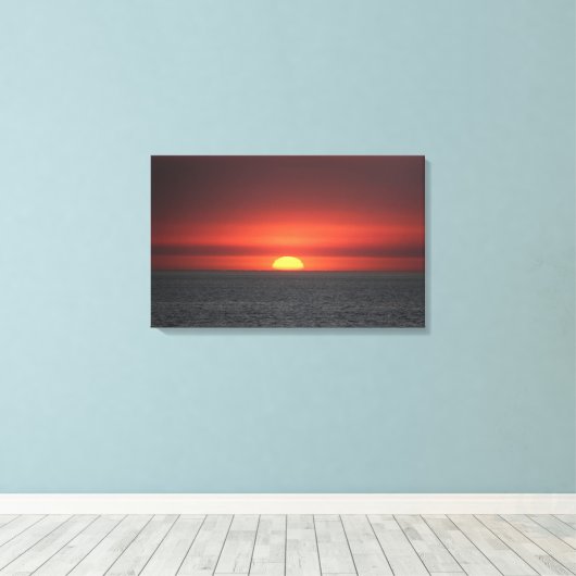 Eindeloze Zonsondergangen Canvas Afdruk (Insitu (Houten vloer))