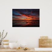 Eindeloze Zonsondergangen Poster (Keuken)