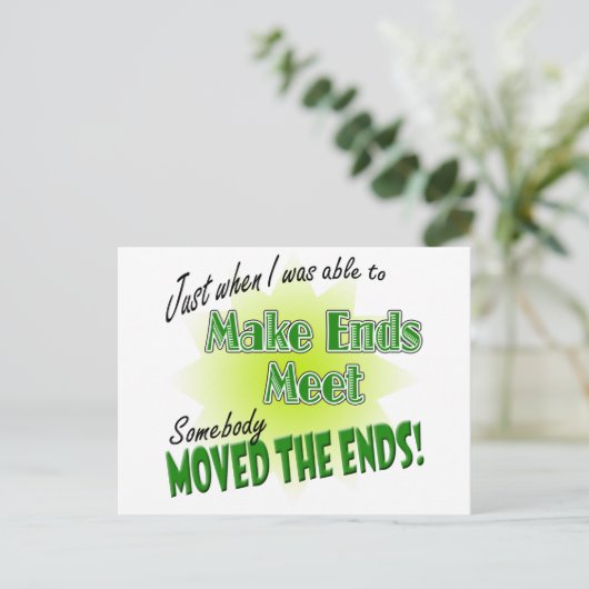 Einden maken briefkaart (Staand voorkant)